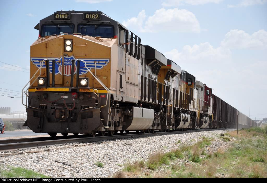 Eastbound ballast train